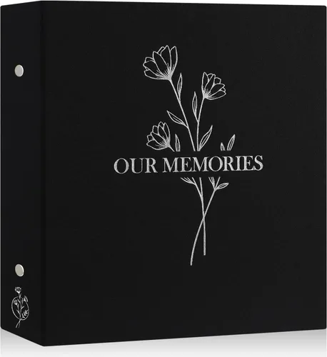 Miniatura 18 de Lanpn Álbumes de fotos pequeños de 4 x 6 pulgadas, 50 imágenes, paquete de 2 unidades, mini capacidad de lino Our Memories, juego de bolsillos