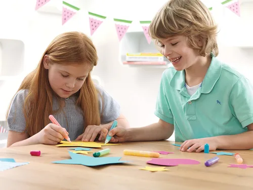 Miniatura 2 de tesa Bolígrafos de pegamento con purpurina – 6 colores surtidos / pastel de caramelo, paquete de 6