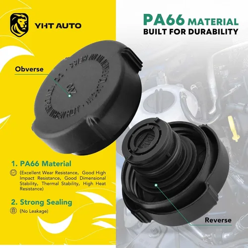 Miniatura 3 de YHTAUTO Depósito de expansión del depósito de desbordamiento de recuperación de refrigerante del motor con tapa y sensor presurizados para 1995-2003