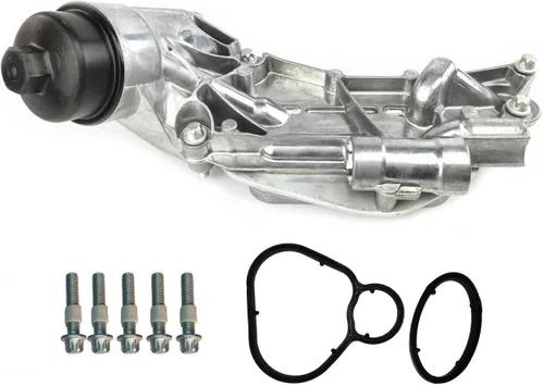 Miniatura 2 de 93186324, 12992593, 25199751, 931 863 24, 129 925 93 Enfriador de aceite del motor con conjunto de filtro de aceite 93186324