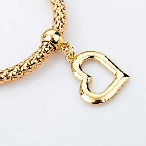 Miniatura 5 de Long Way 3 pulseras de abalorios chapados en oro rosa y plata para mujer, pulsera elástica multicapa de cristal