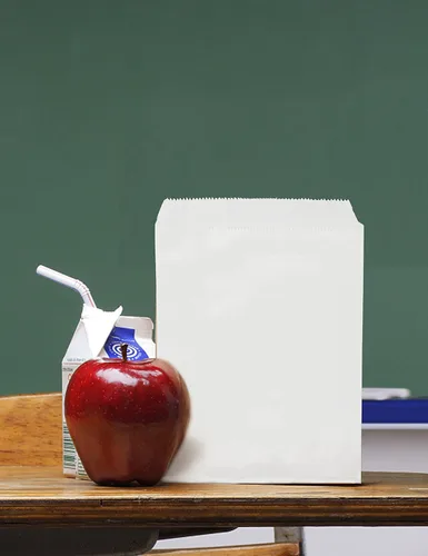 Miniatura 6 de Jexila Paquete de 100 bolsas de papel de estraza de 5 x 7 pulgadas, bolsas planas de papel kraft para galletas, dulces, para panadería, mercancía