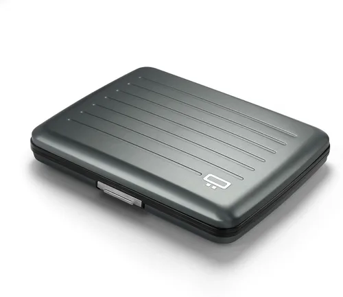 Miniatura 18 de Cartera de aluminio ÖGON -DESIGNS-, de gran capacidad con cerradura metálica, protección RFID contra fraudes y desmagnetización, modelo Smart Case