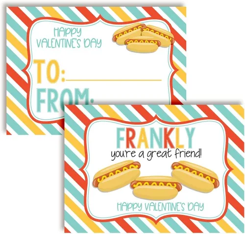 Miniatura 16 de AmandaCreation - Tarjetas para el día de San Valentín con chispas de chocolate con chispas de chocolate para regalar a amigos y compañeros de clase