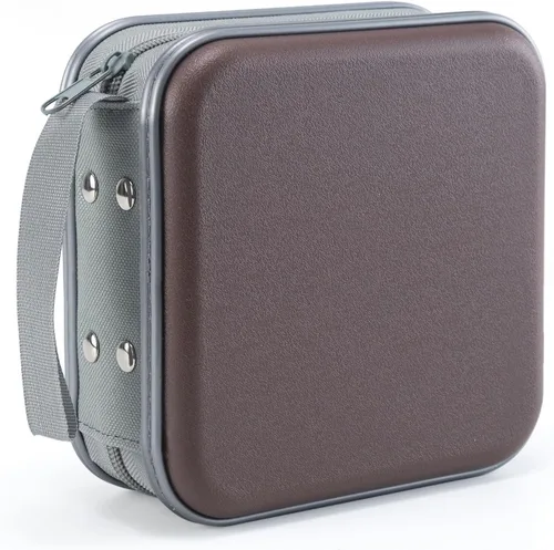 Miniatura 20 de LIOVODE Funda para DVD, estuche portátil para CD de 48 capacidades, almacenamiento de CD de plástico duro, organizador de cartera de DVD para Negro