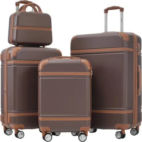 Miniatura 219 de Merax Equipaje, maleta extensible rígida con ruedas giratorias ligeras, Negro -, 40/48/52