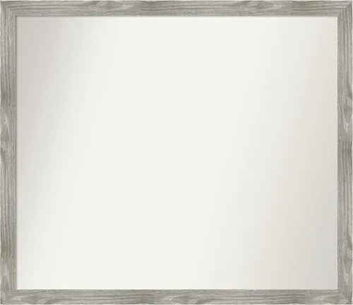Miniatura 303 de Amanti Art Espejo personalizado, espejo de baño gris plomo a rayas, espejo de pared o espejo de tocador de baño sobre el fregadero