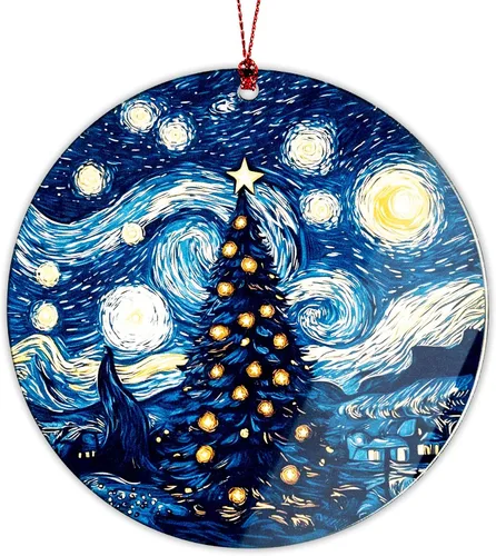 Miniatura 11 de Regalos para amantes de los gatos para mujeres, lindos adornos de gato, divertidos adornos de Navidad 2026, decoración de Navidad para árbol