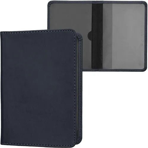 Miniatura 17 de kwmobile - Soporte para documentos del automóvil y tarjetas para documentos de vehículos y tarjetas, cuero sintético, color negro Menta