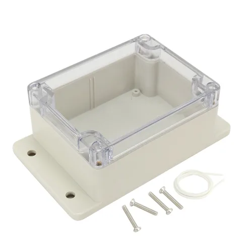Miniatura 5 de Caja de conexiones de plástico ABS impermeable a prueba de polvo, recinto universal para proyectos eléctricos con cubierta transparente