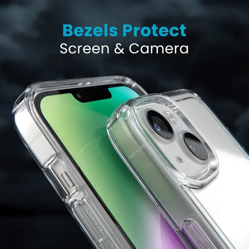 Miniatura 4 de Speck Funda transparente para iPhone 14 y iPhone 13 - Protección contra caídas, resistente a arañazos y anti-amarillamiento, funda de doble capa