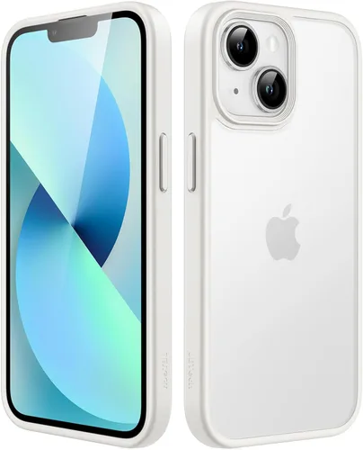 Miniatura 30 de JETech Funda mate para iPhone 13 de 6.1 pulgadas, a prueba de golpes, protección contra caídas de grado militar, cubierta trasera translúcida