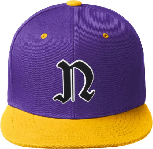 Miniatura 129 de Daxton Gorra clásica con visera de billete plano con letras del alfabeto inglés antiguo de la A a la Z