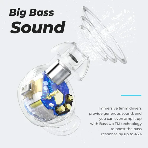 Miniatura 3 de Tribit Auriculares inalámbricos, 110 horas de reproducción, Bluetooth 5.3 IPX8, impermeable, control táctil, verdaderos auriculares inalámbricos