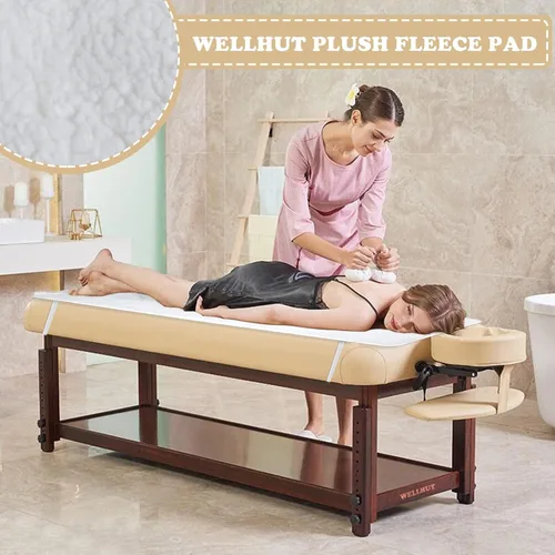 Miniatura 2 de WELLHUT Calentador de Mesa de Masaje, Almohadilla Térmica Certificada UL para Spa, Manta de Lana Deluxe para Mesa con 5 Niveles de Calor, 8
