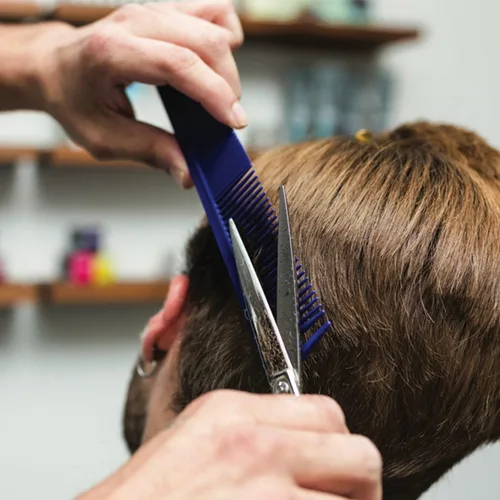 Miniatura 4 de JOHNNY B. Peine de pelo texturizante de carbono profesional, azul 2 PCS