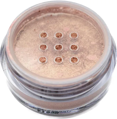 Miniatura 3 de Pure Ziva Adobe Glaze - Pigmento de polvo suelto de sombra de ojos en color bronce cobrizo, color rojo claro, rosa, maceta de polvo mineral con una