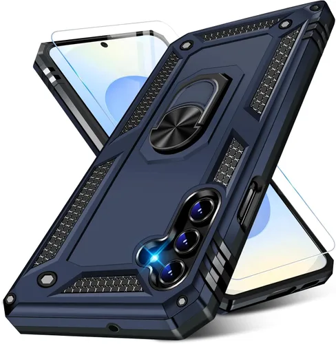 Miniatura 12 de Vaki Funda para Samsung Galaxy S22 5G con protector de pantalla integrado de grado militar, cubierta dura y resistente, funda resistente para Galaxy