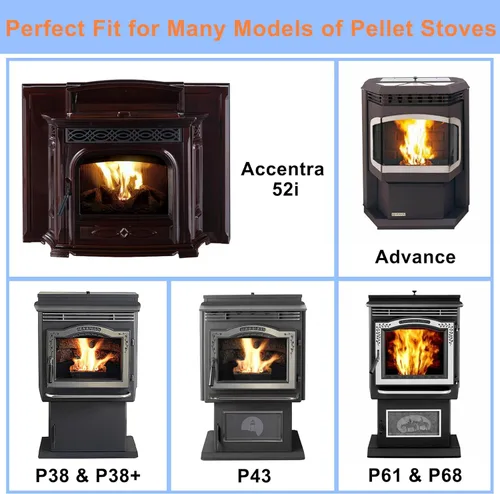 Miniatura 5 de Ventilador de soplador de convección 3-21-33647 para estufa de pellets Harman P68, P61, P43, P38, Advance, Accentra 52i Pellet Stove, 3-21-22647
