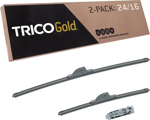 Miniatura 74 de TRICO Gold 21" + 19" Juego de 2 limpiaparabrisas de repuesto automotriz de primera calidad, limpiaparabrisas de haz para lado del pasajero