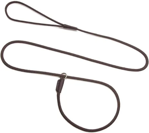 Miniatura 12 de Mendota Pet Correa antideslizante para exhibición de perros, fabricada en los Estados Unidos, color negro, 1/8 pulgadas x 54 pulgadas, para razas