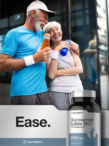 Miniatura 6 de Horbäach Sulfato de Glucosamina 2KCI con Potasio 3000mg 240 Cápsulas Suplemento sin OMG y sin gluten