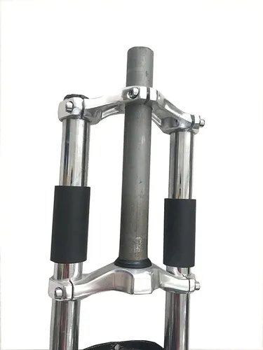 Miniatura 4 de Horquilla negra para bicicleta, 26 pulgadas de triple árbol Horquilla de suspensión - Horquilla de bicicleta motorizada a gas (negro)