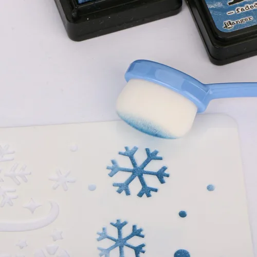 Miniatura 8 de Yoseng Paquete de 10 mini pinceles de mezcla de tinta, herramientas de mezcla de detalles pequeños de 0.5 pulgadas con asas de colores para hacer