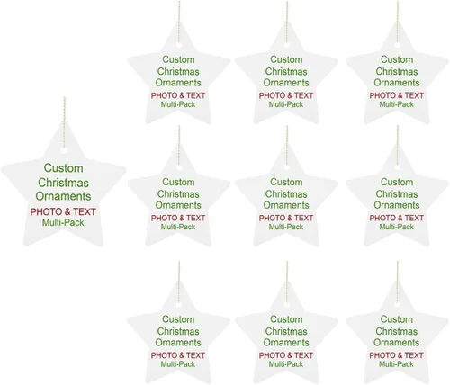 Miniatura 16 de Adornos de Navidad personalizados, texto fotográfico, haz tu propio adorno de cerámica de porcelana, regalo de recuerdos para decoración de Navidad