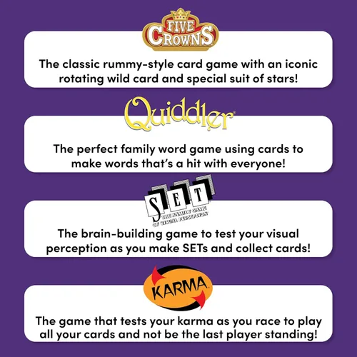 Miniatura 4 de Paquete de 4 juegos de cartas para niños de Five Crowns