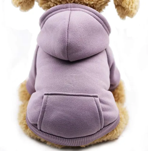 Miniatura 31 de Jecikelon Sudadera con capucha para perro de invierno con bolsillos, ropa cálida para perros pequeños, abrigo de chihuahua, ropa de cachorro y gato
