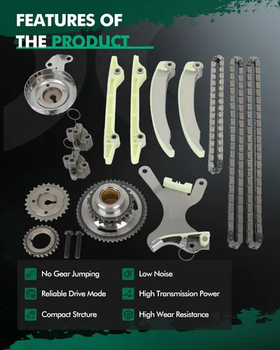 Miniatura 5 de SCITOO Kit de cadena de distribución 68003352AA, 53021965AA para Chrysler Aspen 07-08, Dodge Dakota 08-10, Jeep Commander 07-09, Jeep Grand Cherokee