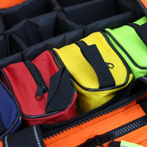 Miniatura 6 de Lightning X Premium Stocked - Bolsa médica modular EMS/EMT Trauma de primeros auxilios + kit Naranja