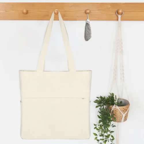 Miniatura 6 de Afashor Bolso de mano de lona vintage para mujer, bolso de gran capacidad