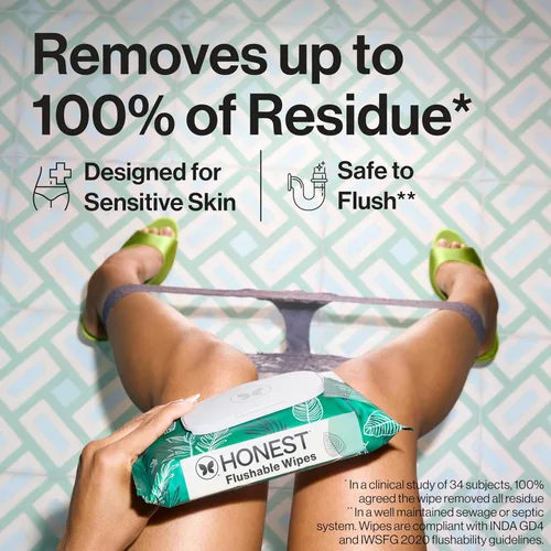 Miniatura 2 de The Honest Company Toallitas hipoalergénicas desechables para pieles sensibles, hojas tropicales, 126