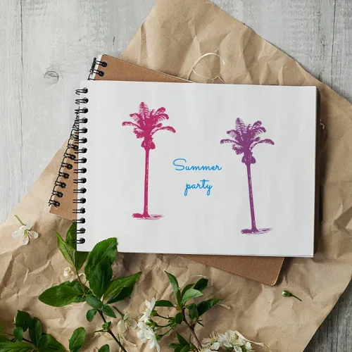 Miniatura 4 de Sellos y troqueles de árbol para hacer tarjetas, sellos transparentes para árboles de coco, troqueles de corte de plantas para hacer tarjetas Árbol