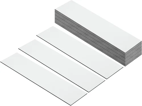 Miniatura 19 de PATIKIL Placas de nombre en blanco de 8"x2", paquete de 20, placas de nombre personalizadas grabadas personalizadas, rectángulos en blanco