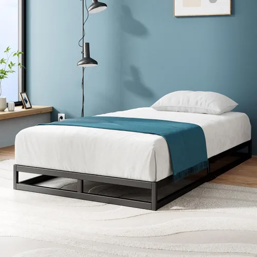 Miniatura 23 de Zinus Joseph - Marco de cama de plataforma de 10 pulgadas, soporte de listones de madera, no necesita somier, embalaje ecológico WonderBox(TM)