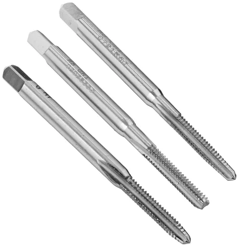 Kodiak Cutting Tools KCT200154 - Juego de roscadores manuales fabricados en Estados Unidos, incluye tapones cónicos, enchufe y grifos inferiores,