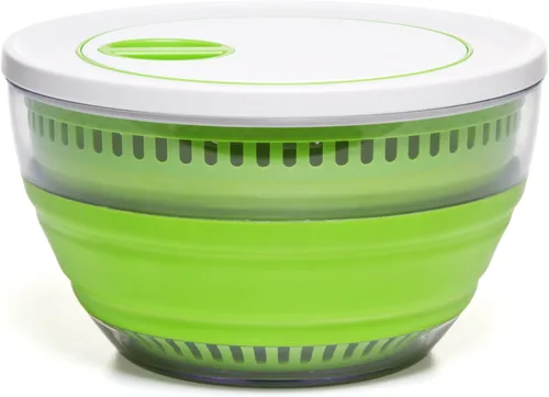 Miniatura 5 de Progressive International Prepworks - Escurridor y colador plegable de 4 cuartos de galón para preparar ensaladas y lavar alimentos, color gris