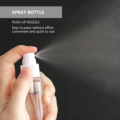 Miniatura 3 de Conjunto de 7 – Botellas vacías tamaño de viaje de plástico transparente, aprobado por la TSA/Aerolínea