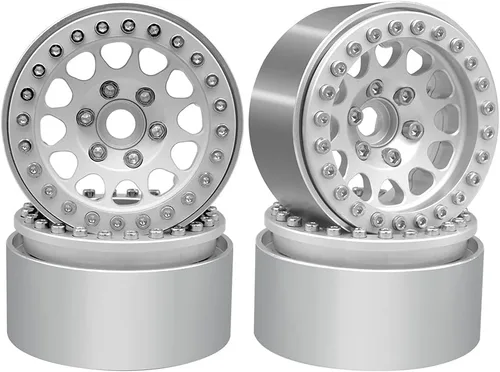 Miniatura 9 de OGRC - 4 llantas Beadlock de 1.9 pulgadas, llantas de aluminio para Traxxas TRX4 TRX6 Redcat GEN7 GEN8 Rc4wd D90 Axial SCX10 SCX10 II 90046 SCX10