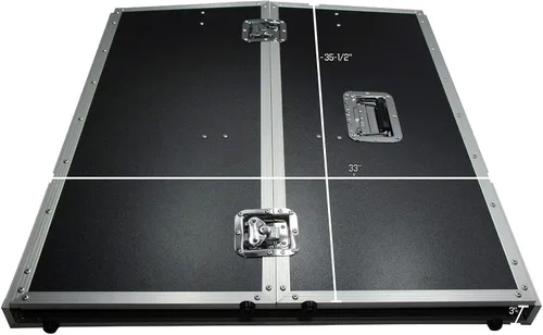 Miniatura 4 de Harmony Audio Cases HCDJSTANDT - Mesa de trabajo portátil plegable compacta para DJ