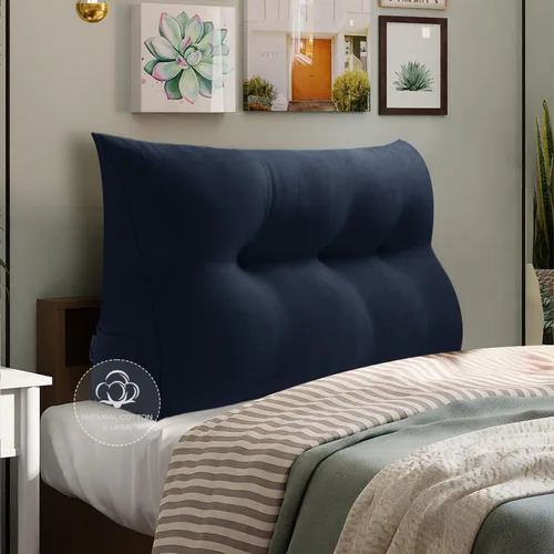 Miniatura 40 de Almohada WOWMAX grande de apoyo con forma triangular, almohada con forma de cuña para respaldo o lectura, cabecero para el día de la Madre