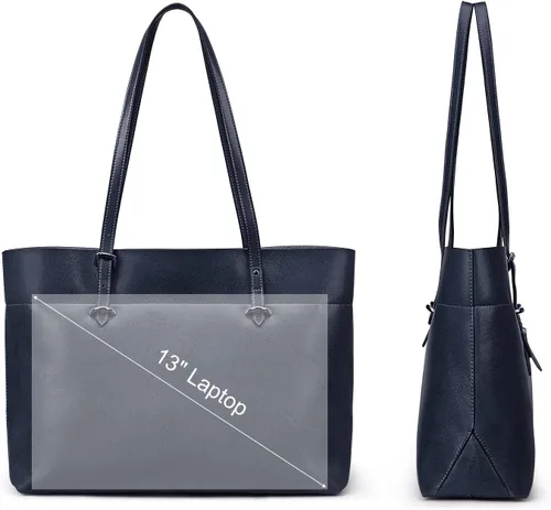 Miniatura 4 de Bolso de hombro para mujer S-ZONE, de estilo clásico y cuero, versión mejorada.