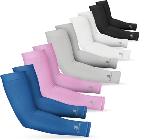 SportsTrail Mangas Refrescantes para Brazos para Hombres y Mujeres – Transpirables, Protección Solar UV, Mangas Deportivas para Brazos para Mujeres,