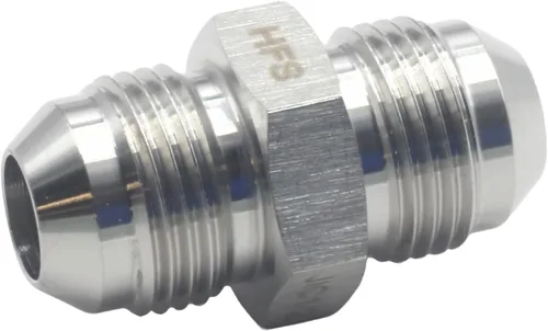 Miniatura 9 de HFS (R) 3/8 "JIC macho x 3/8" JIC macho Flare Union Tube Pipe Fittings recto acero inoxidable 304