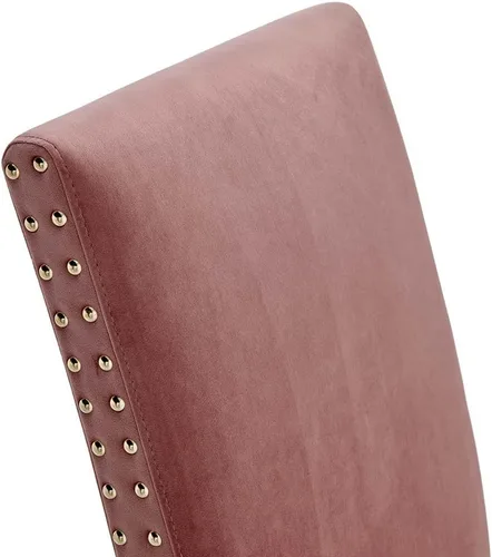 Miniatura 7 de Modway Parcel Performance - Juego de 2 sillas auxiliares de terciopelo para comedor, color rosa polvoriento Rosa (Dusty Rose)