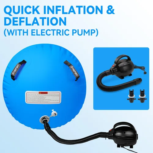 Miniatura 6 de FBSPORT Air Roller Gymnastics Barrel, Inflatable Gymnastics Air Roller Inflatable Air Gymnastics Mat for Yoga Cheerleading Training Home Outdoor