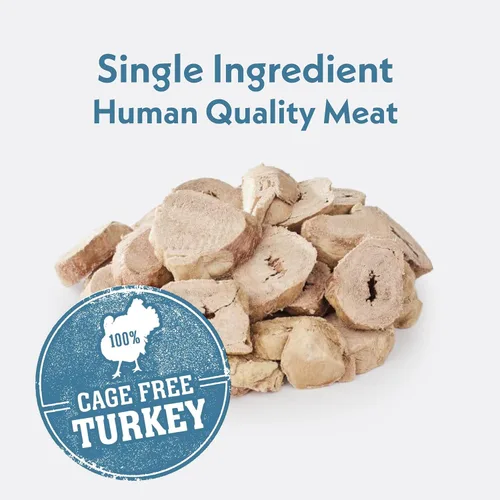 Miniatura 6 de Fresh Is Best Golosinas liofilizadas de filetes de corazón de pavo para perros – Golosinas crudas liofilizadas para perros y gatos en bolsa